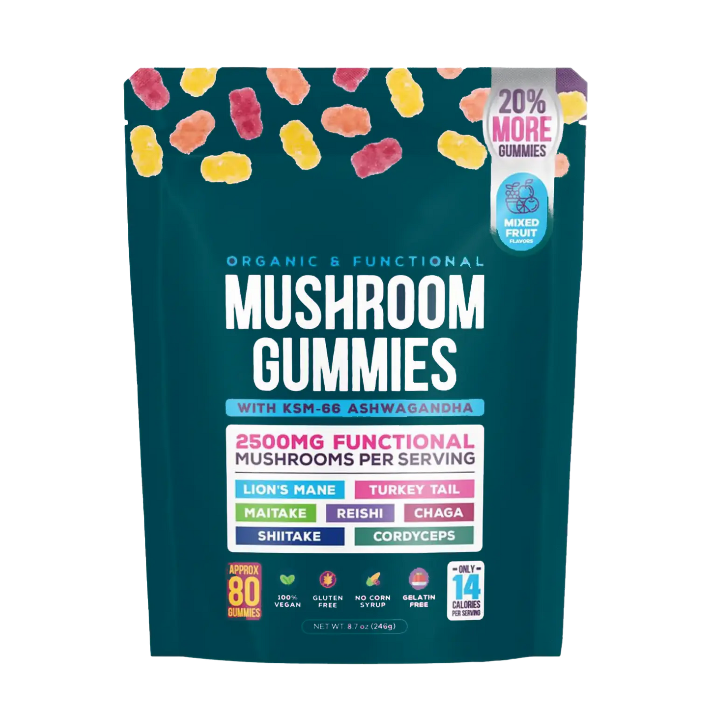 TrueIQ™ – Mushroom Gummies (80ct)