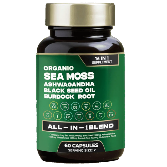 TrueVital™ — 16-in-1 Organic Sea Moss Complex (60ct)